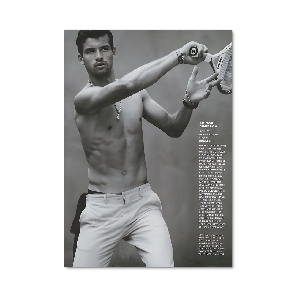 Poster Grigor dimitrov éclatants
